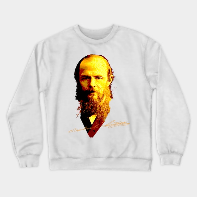 Fyodor Dostoyevsky Crewneck Sweatshirt by mindprintz